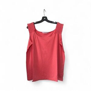 Coral Sleeveless Tank Top